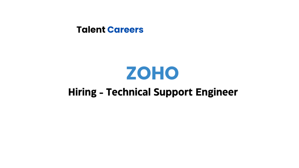 Zoho jobs